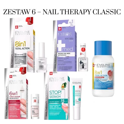 Zestaw 6 - Nail Therapy Classic - Eveline Cosmetics - Dima