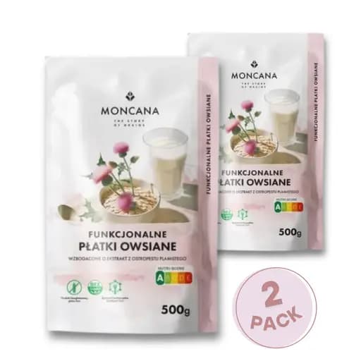 Owsianka Funkcjonalna – Bezglutenowe Płatki Owsiane z Ostropestem - 2 szt.