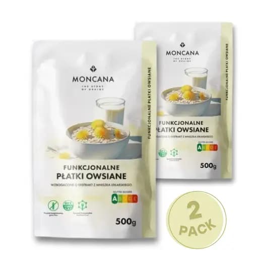 Owsianka Funkcjonalna – Bezglutenowe Płatki Owsiane z Mniszkiem Lekarskim - 2 szt.