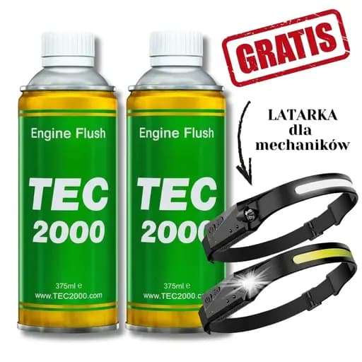 ZESTAW TEC 2000 płukanki silnika 2 szt + latarka GRATIS - MOTODAMA