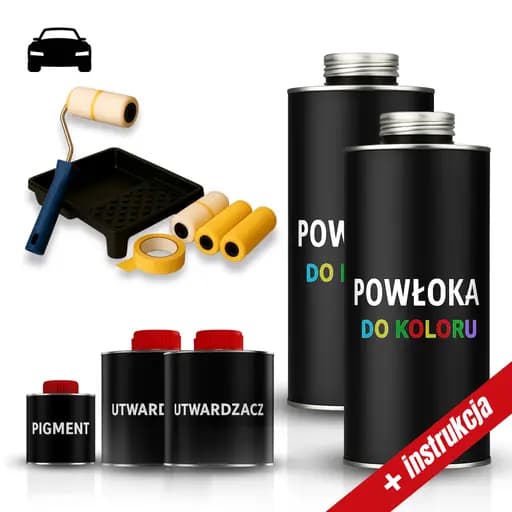 Zestaw do malowania auta wałkiem KOLOR strukturalny - LeszkoMotoTV