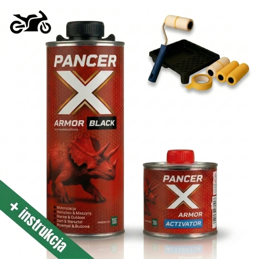 PancerX BLACK do malowania skutera wałkiem czarny