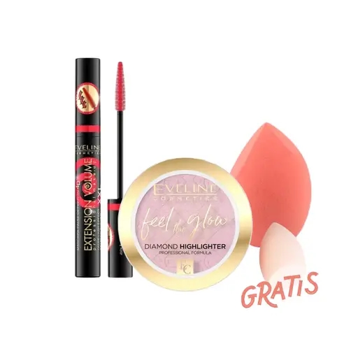 Zestaw do makijażu Różowe Glow – z prezentem od Tryfonki