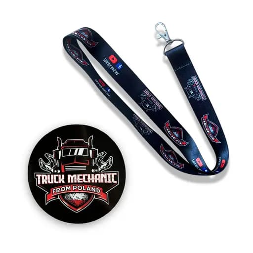 Smycz + naklejka Truck Mechanic from Poland - Blablabla