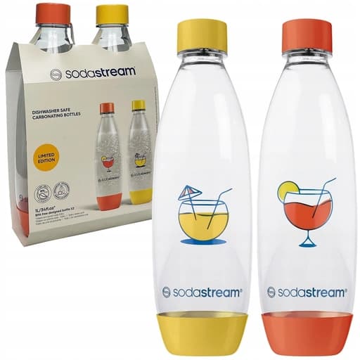 Butelki SodaStream Fuse – zestaw 2 butelek 1L do saturatora - sirenita36