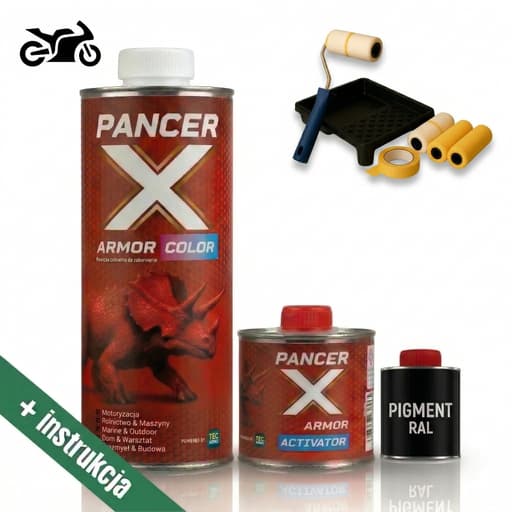 PancerX COLOR - zestaw do malowania skutera wałkiem KOLOR strukturalny - LeszkoMotoTV