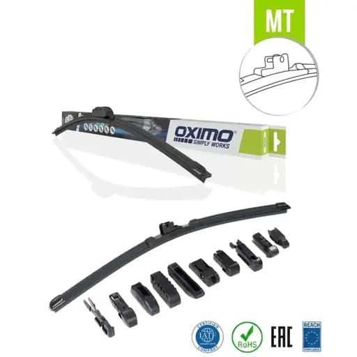 OXIMO wycieraczka płaska wieloadapterowa - LeszkoMotoTV