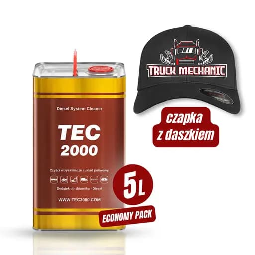 TEC 2000 Diesel System Cleaner 5 L + czapka z daszkiem - Truck Mechanic from Poland
