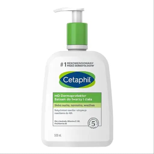 Zestaw Cetaphil MD Dermoprotektor Balsam Nawilżający Do Twarzy i Ciała, Cetaphil EM Emulsja Micelarna Do Mycia - Nadia Chea