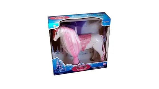 konik lodowej księżniczki NORIMPEX chodzący wydaje odgłosy różowy - Magda M