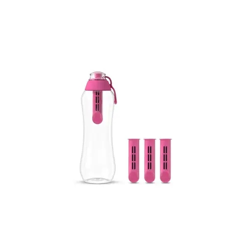Butelka filtrująca Dafi SOFT 0,5 l flamingowa z 4 filtrami
