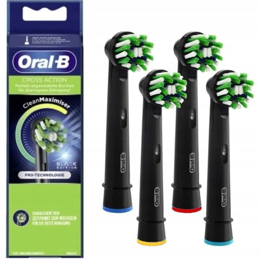 Końcówki Oral-B Cross do szczoteczki Braun – 4 szt. - Kevin