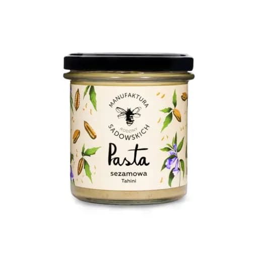 Pasieki Rodziny Sadowskich Pasta sezamowa tahini - WegePerspektywy