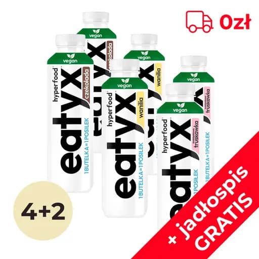 eatyx 4+2 GRATIS - posiłek w płynie WEGAN + darmowa dostawa - Seweryn Kiełpin