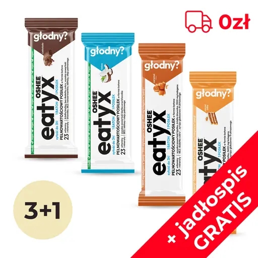 eatyx 3+1 GRATIS - posiłek w formie batona + darmowa dostawa