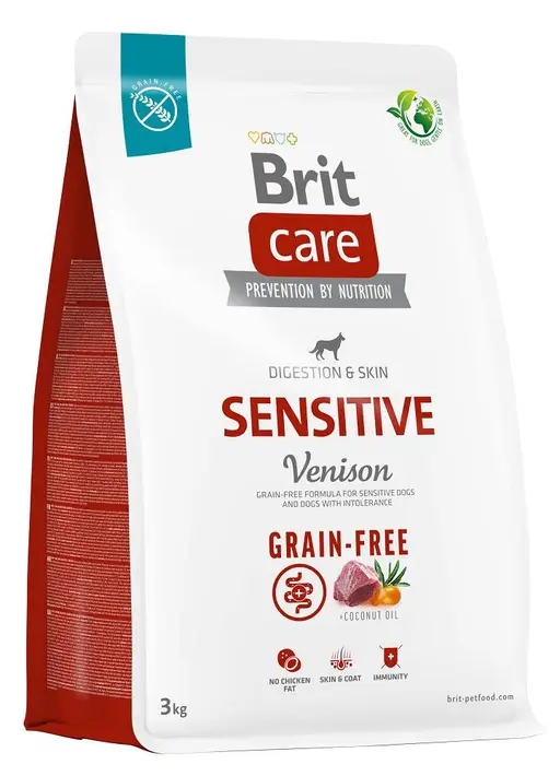 Karma sucha dla dorosłego psa Brit CARE GRAIN Free Sensitive Venison 3kg