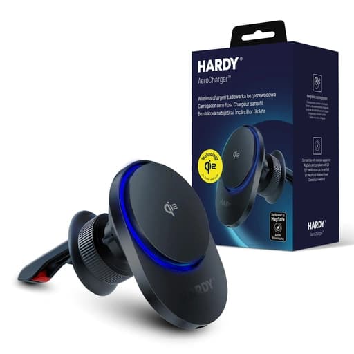 Accessories - 3mk Hardy AeroCharger 15W MPP Qi2 Black - FluxDrop